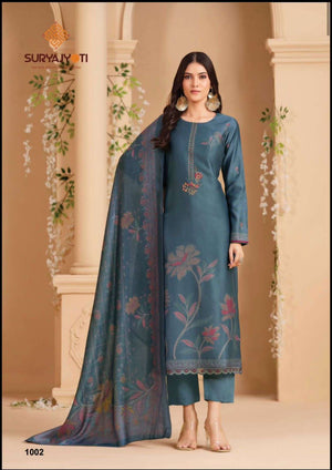 Suryajyoti Kaveri Vol 1 Slub Dress Material - Amrah Wholesale