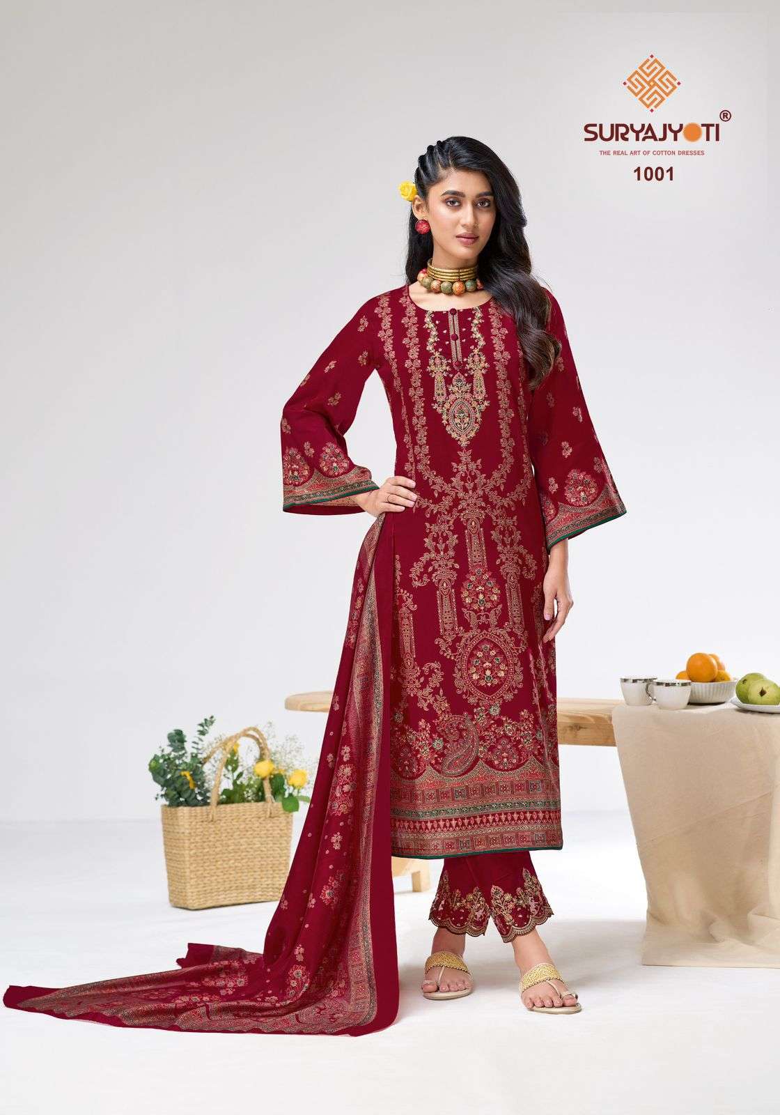 Suryajyoti Kavira Vol 1 Dress Material Wholesale Catalogue - Amrah Wholesale