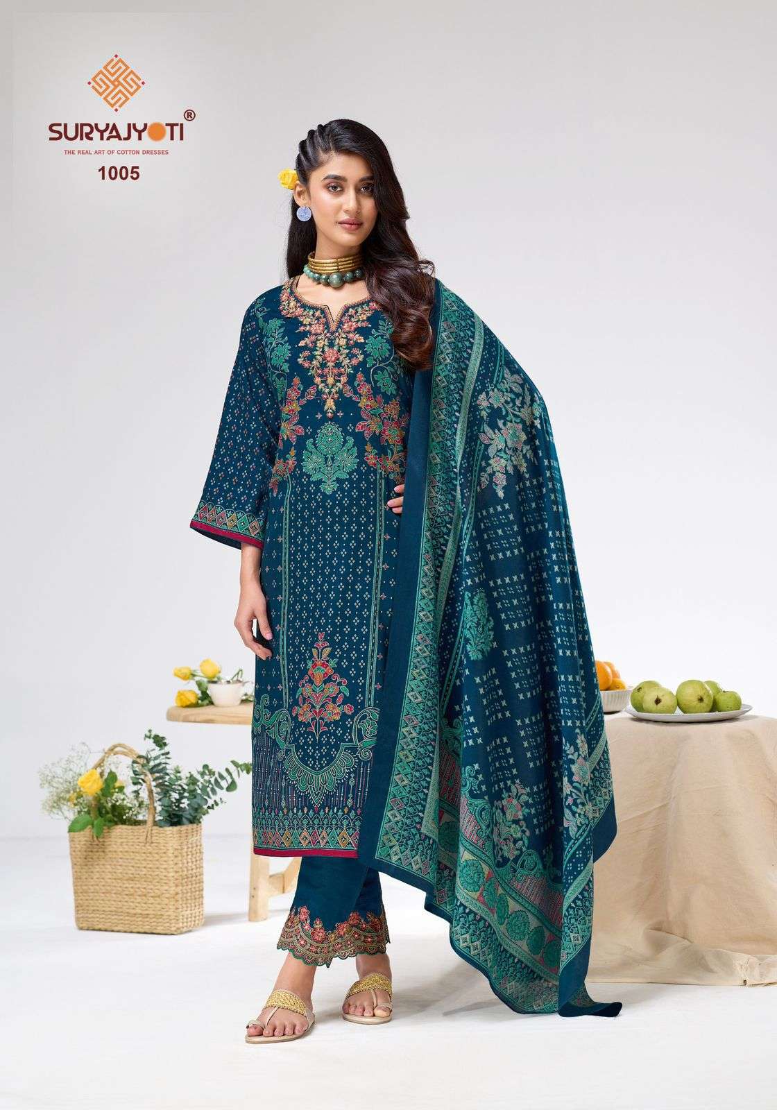 Suryajyoti Kavira Vol 1 Dress Material Wholesale Catalogue - Amrah Wholesale