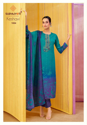 Suryajyoti Keshavi Heavy Jam Satin Salwar Suit