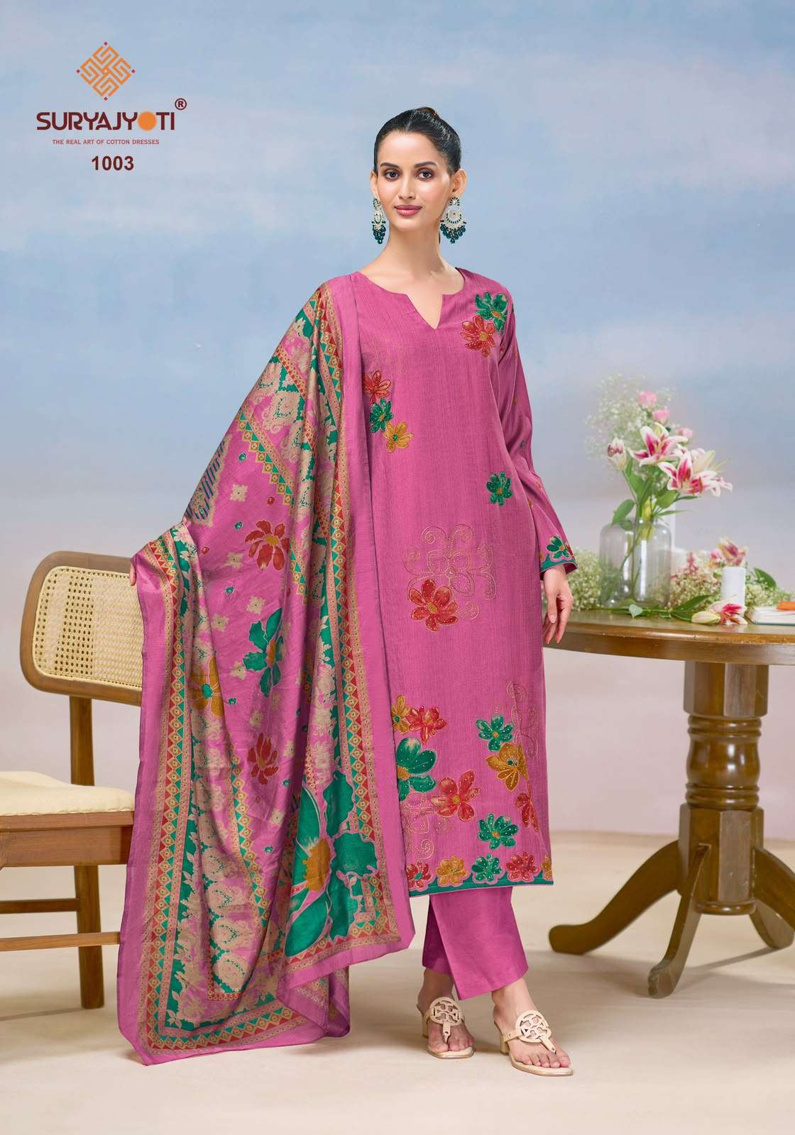 Suryajyoti Khyati Vol 1 Roman Vertigan Unstitched Dress Material