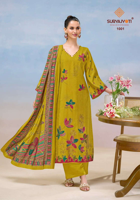 Suryajyoti Khyati Vol 1 Roman Vertigan Unstitched Dress Material