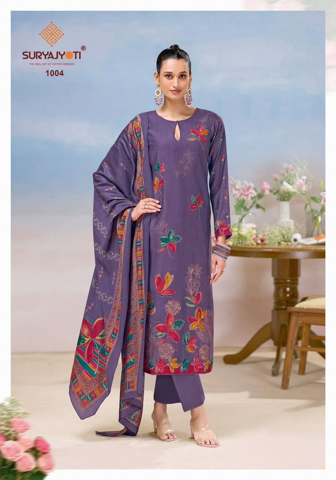 Suryajyoti Khyati Vol 1 Roman Vertigan Unstitched Dress Material
