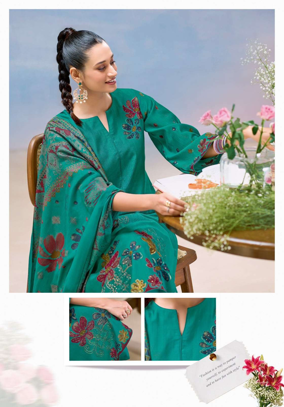 Suryajyoti Khyati Vol 1 Roman Vertigan Unstitched Dress Material