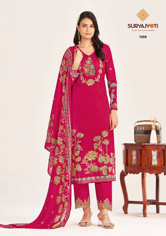 Suryajyoti Kin Kini Vol 1 Pure Jam Satin Dress Material
