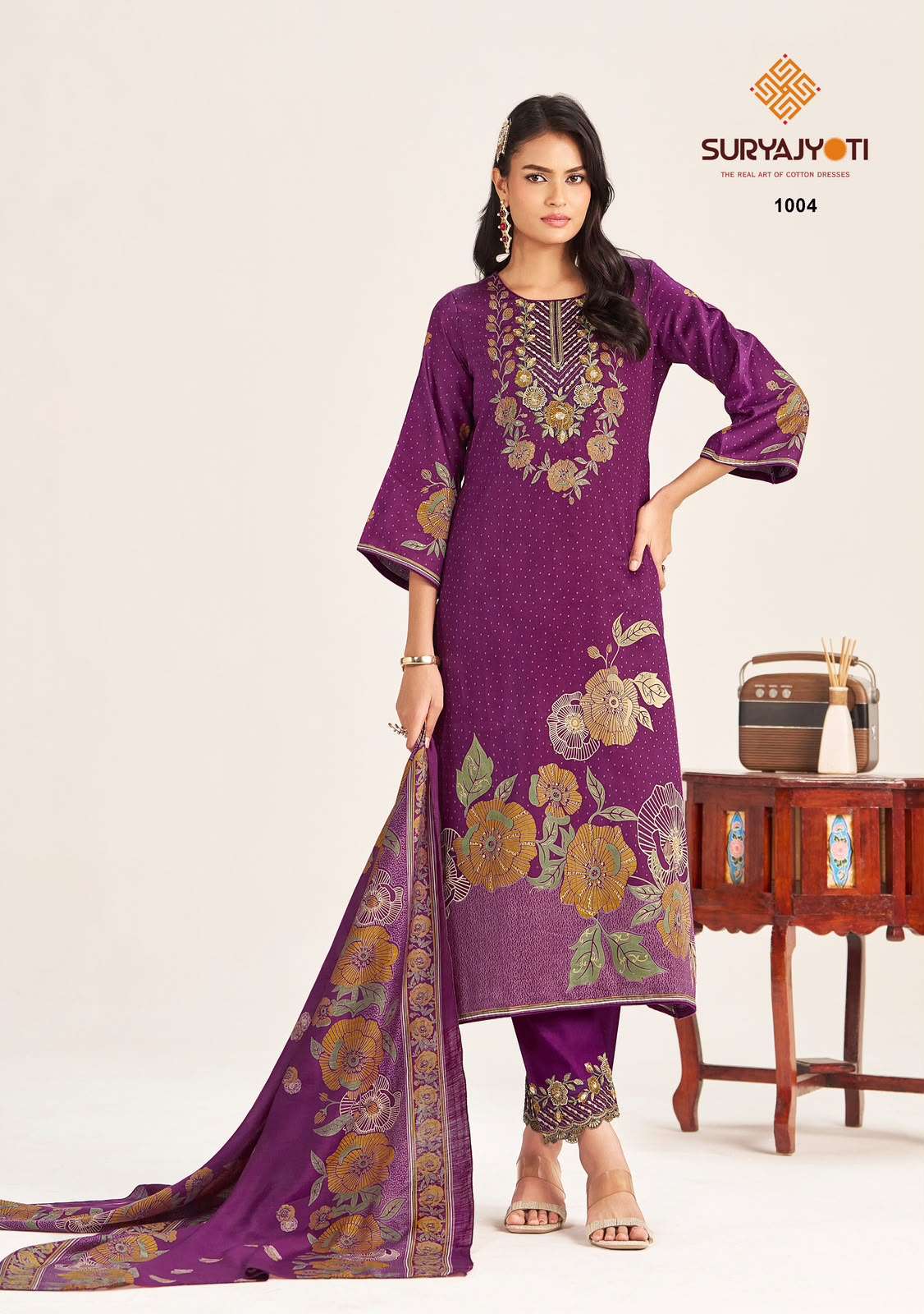 Suryajyoti Kin Kini Vol 1 Pure Jam Satin Dress Material