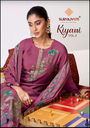 Suryajyoti Kiyani Vol 2 Fancy Italian Silk Dress Material