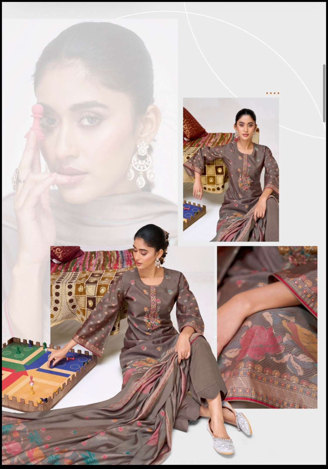 Suryajyoti Kiyani Vol 2 Fancy Italian Silk Dress Material