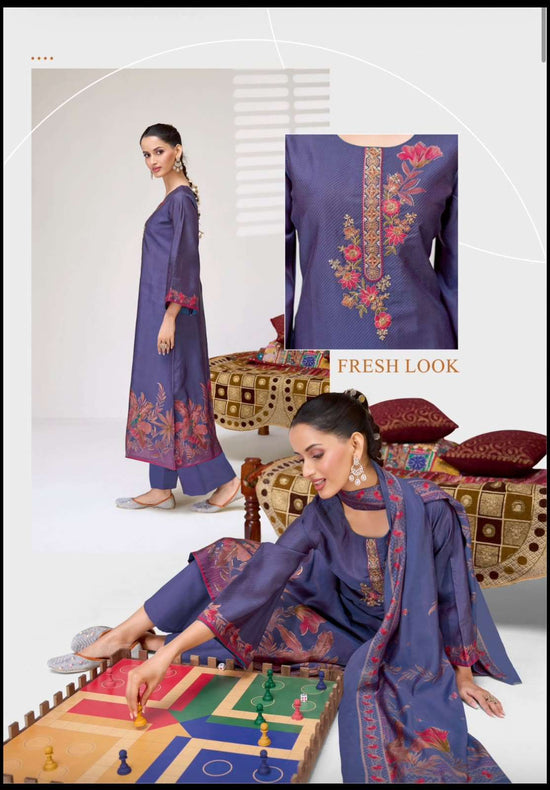 Suryajyoti Kiyani Vol 2 Fancy Italian Silk Dress Material