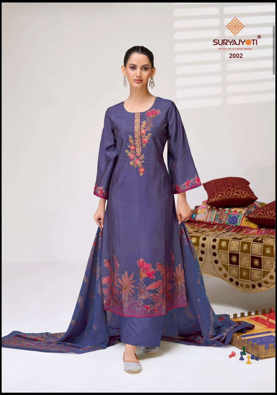Suryajyoti Kiyani Vol 2 Fancy Italian Silk Dress Material