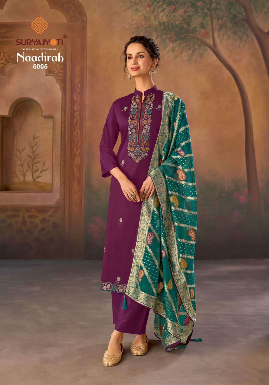 Suryajyoti Naadirah Vol 5 Pure Jam Satin Dress Material