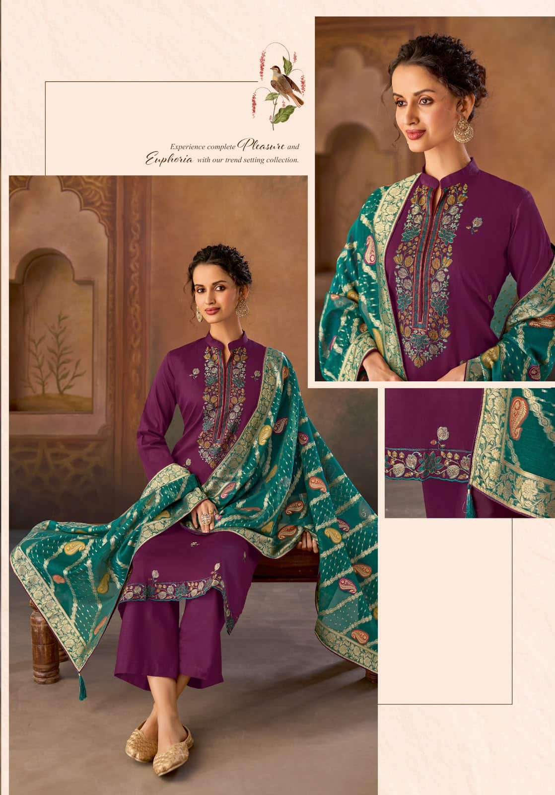 Suryajyoti Naadirah Vol 5 Pure Jam Satin Dress Material