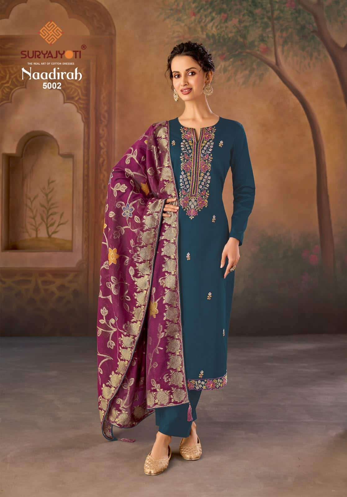 Suryajyoti Naadirah Vol 5 Pure Jam Satin Dress Material