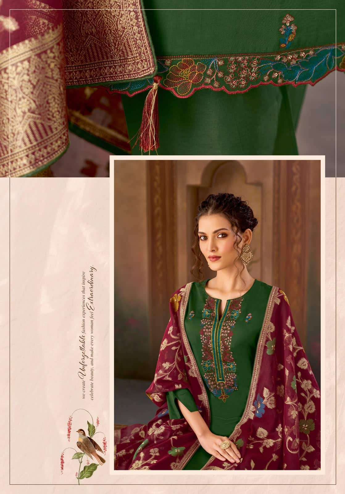 Suryajyoti Naadirah Vol 5 Pure Jam Satin Dress Material