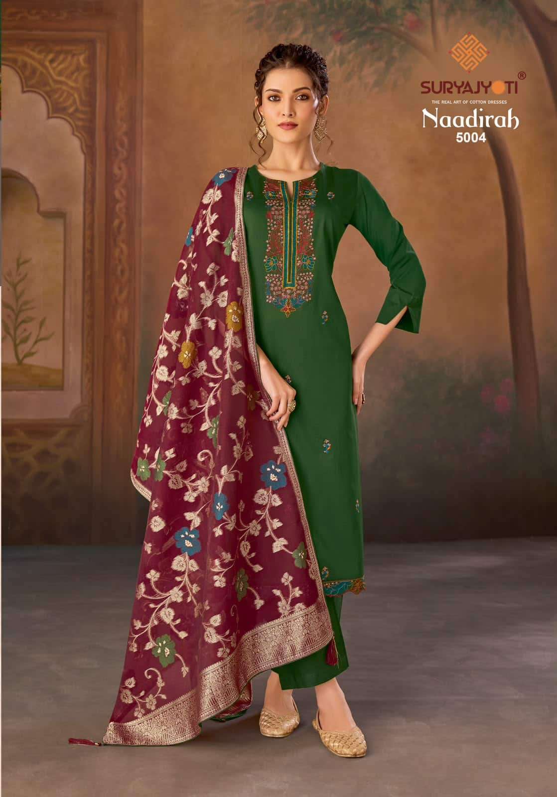 Suryajyoti Naadirah Vol 5 Pure Jam Satin Dress Material
