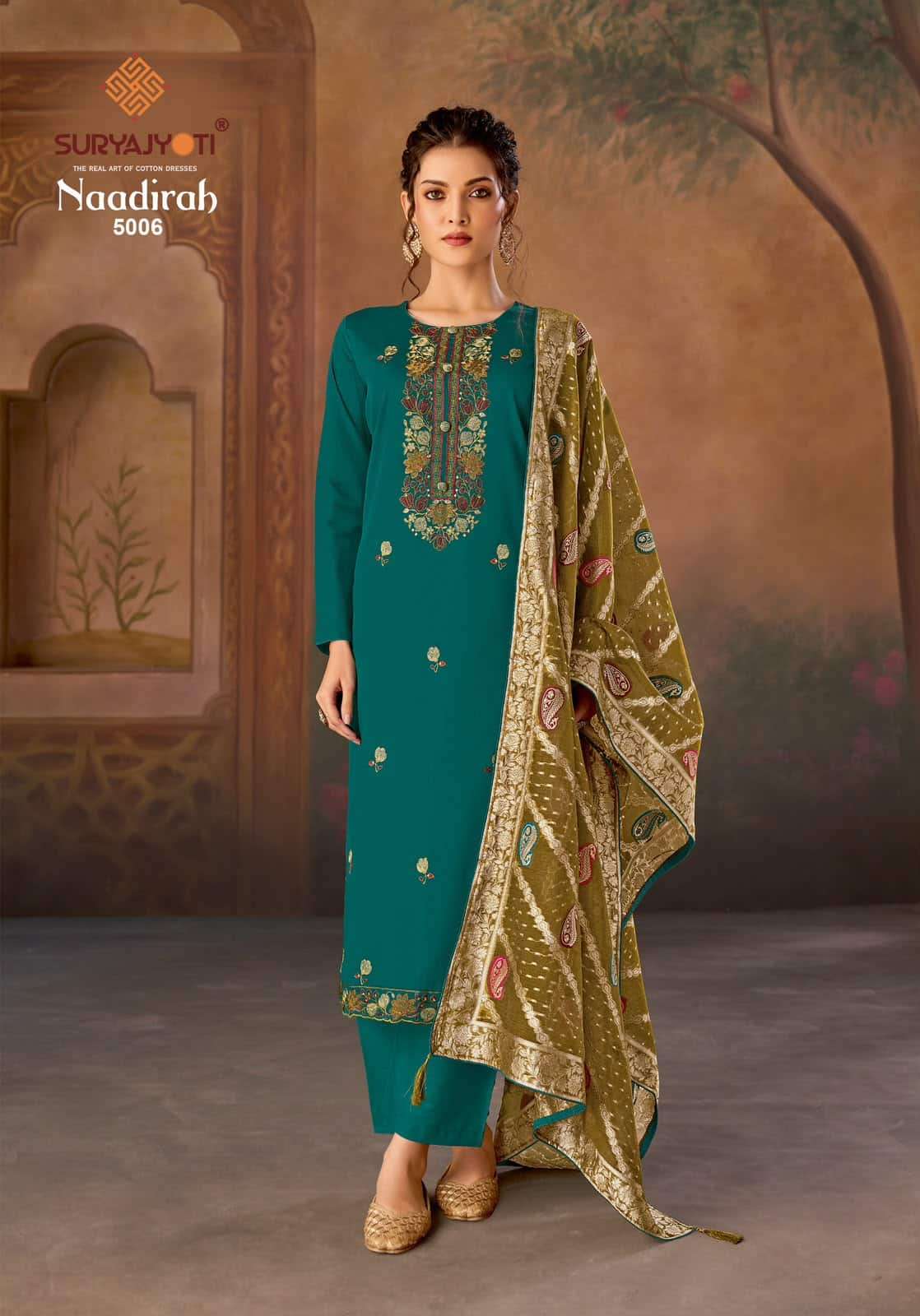 Suryajyoti Naadirah Vol 5 Pure Jam Satin Dress Material