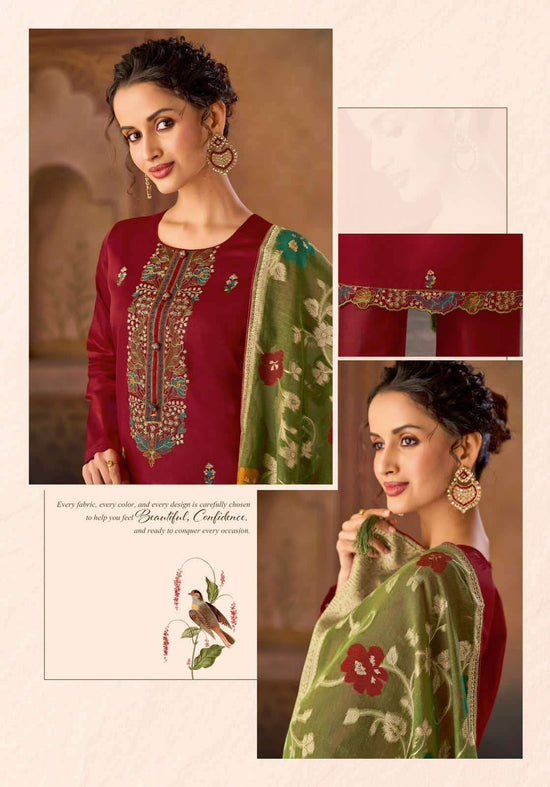 Suryajyoti Naadirah Vol 5 Pure Jam Satin Dress Material