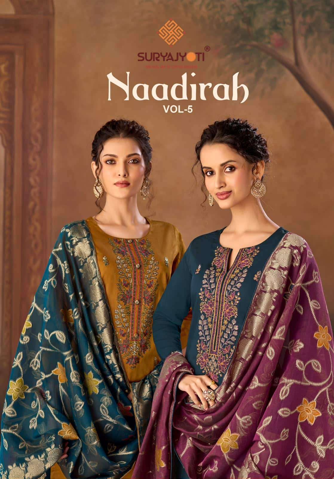 Suryajyoti Naadirah Vol 5 Pure Jam Satin Dress Material