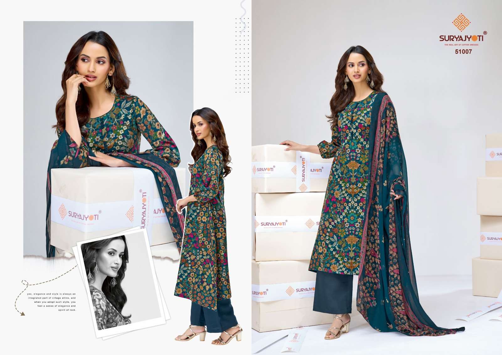 Suryajyoti Naishaa Vol 51 Jam Satin Dress Material Wholesale - Amrah Wholesale