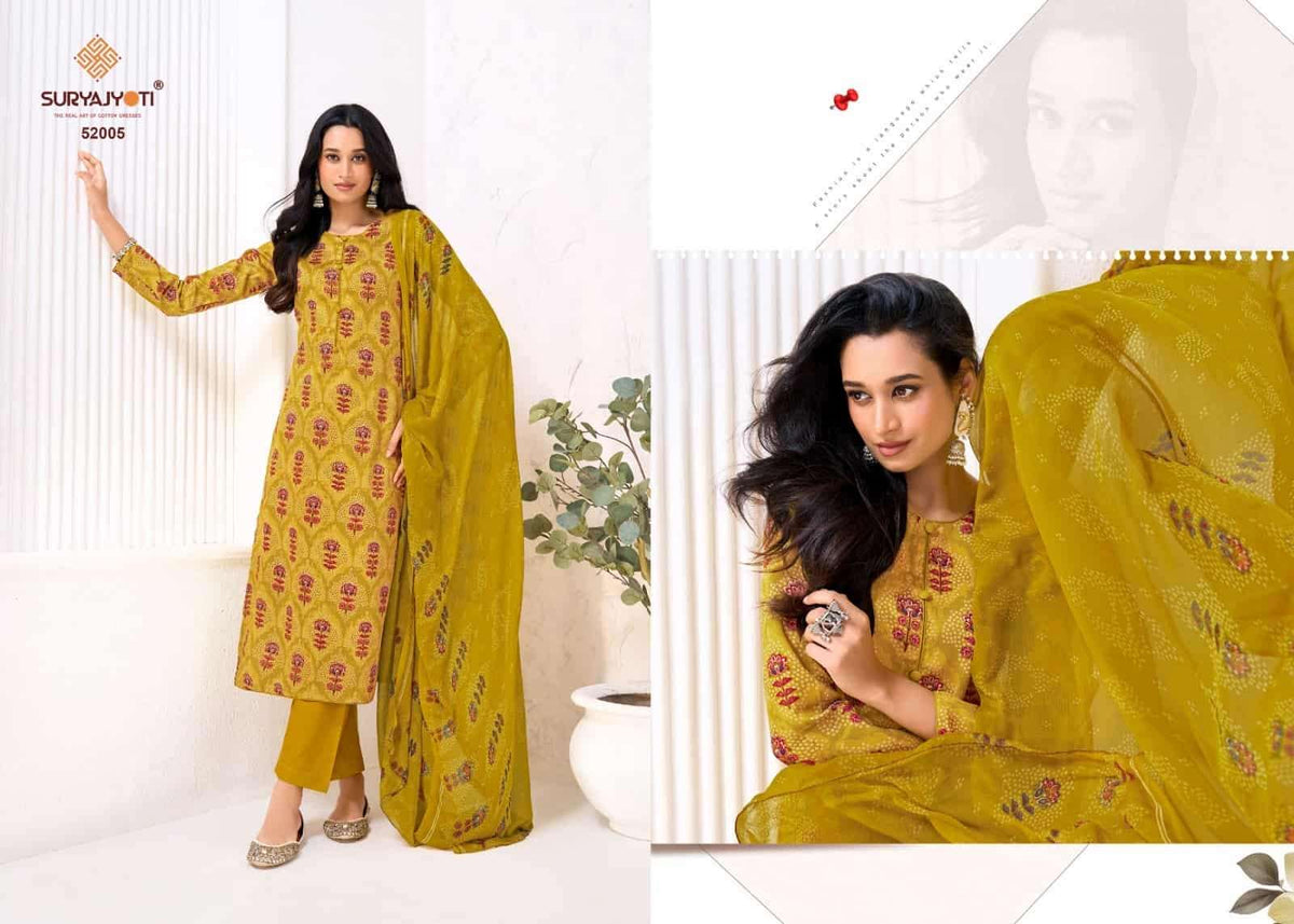 Suryajyoti Naishaa Vol 52 Printed Zam Satin Dress Material - Amrah Wholesale