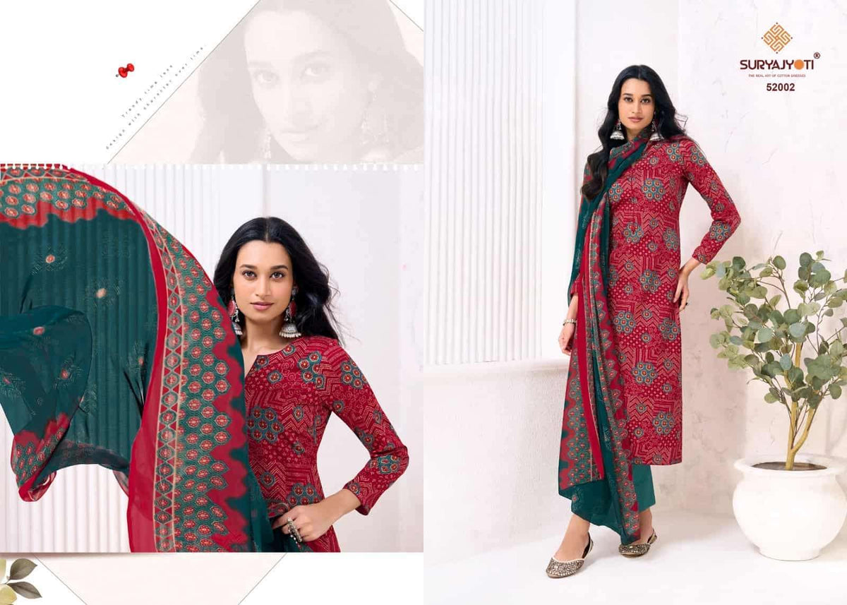 Suryajyoti Naishaa Vol 52 Printed Zam Satin Dress Material - Amrah Wholesale