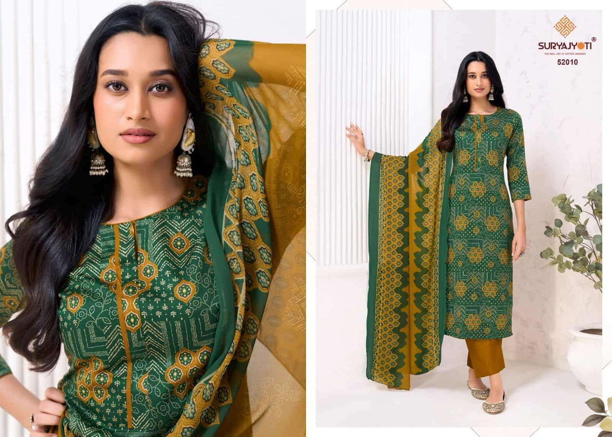 Suryajyoti Naishaa Vol 52 Printed Zam Satin Dress Material - Amrah Wholesale