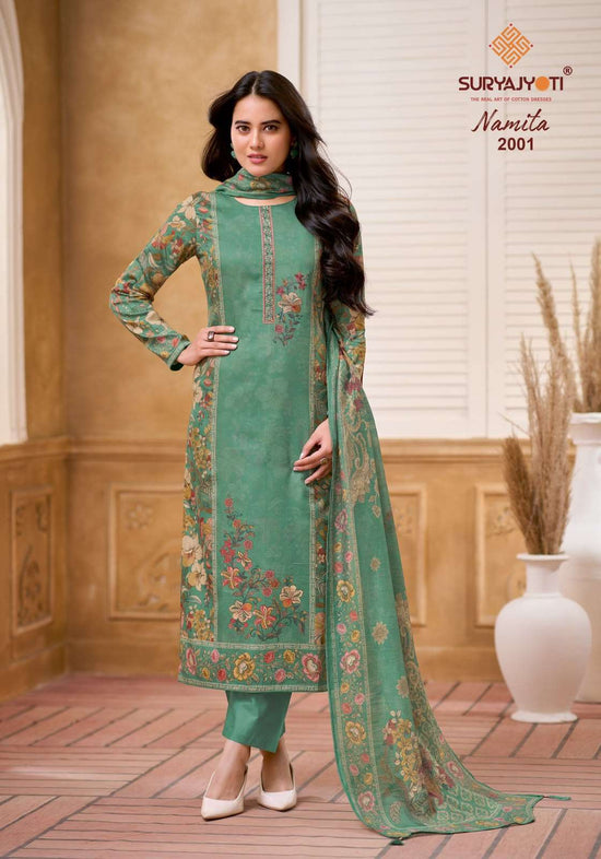 Suryajyoti Namita Vol-2 Digital Printed Satin Salwar Suit