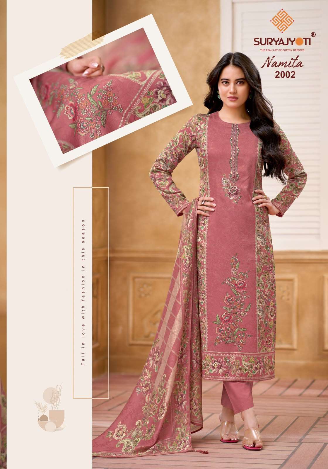 Suryajyoti Namita Vol-2 Digital Printed Satin Salwar Suit