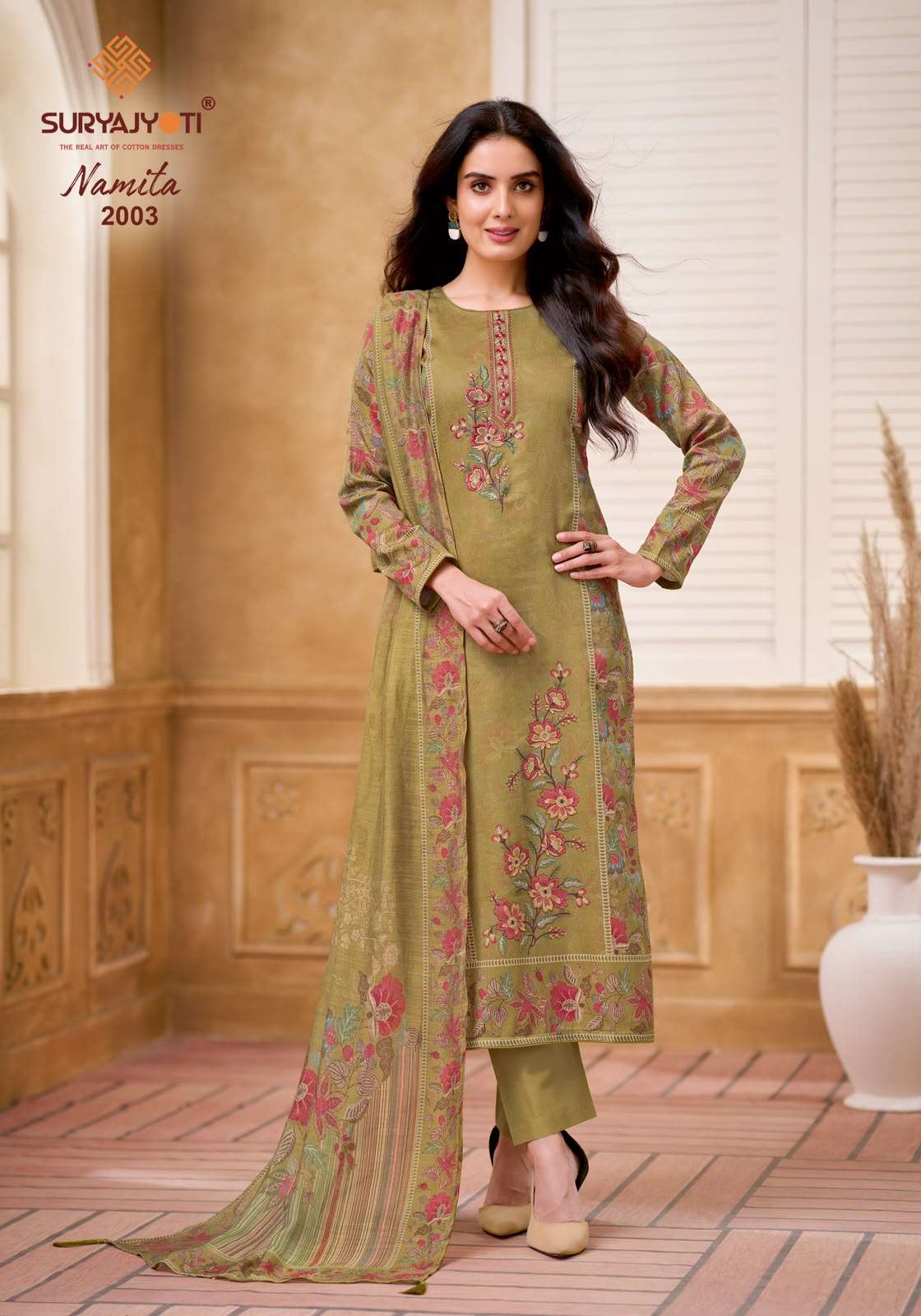 Suryajyoti Namita Vol-2 Digital Printed Satin Salwar Suit