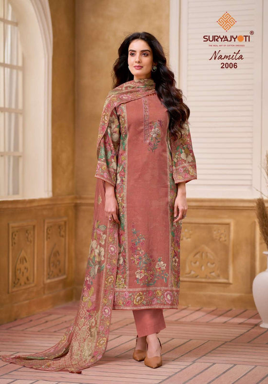 Suryajyoti Namita Vol-2 Digital Printed Satin Salwar Suit