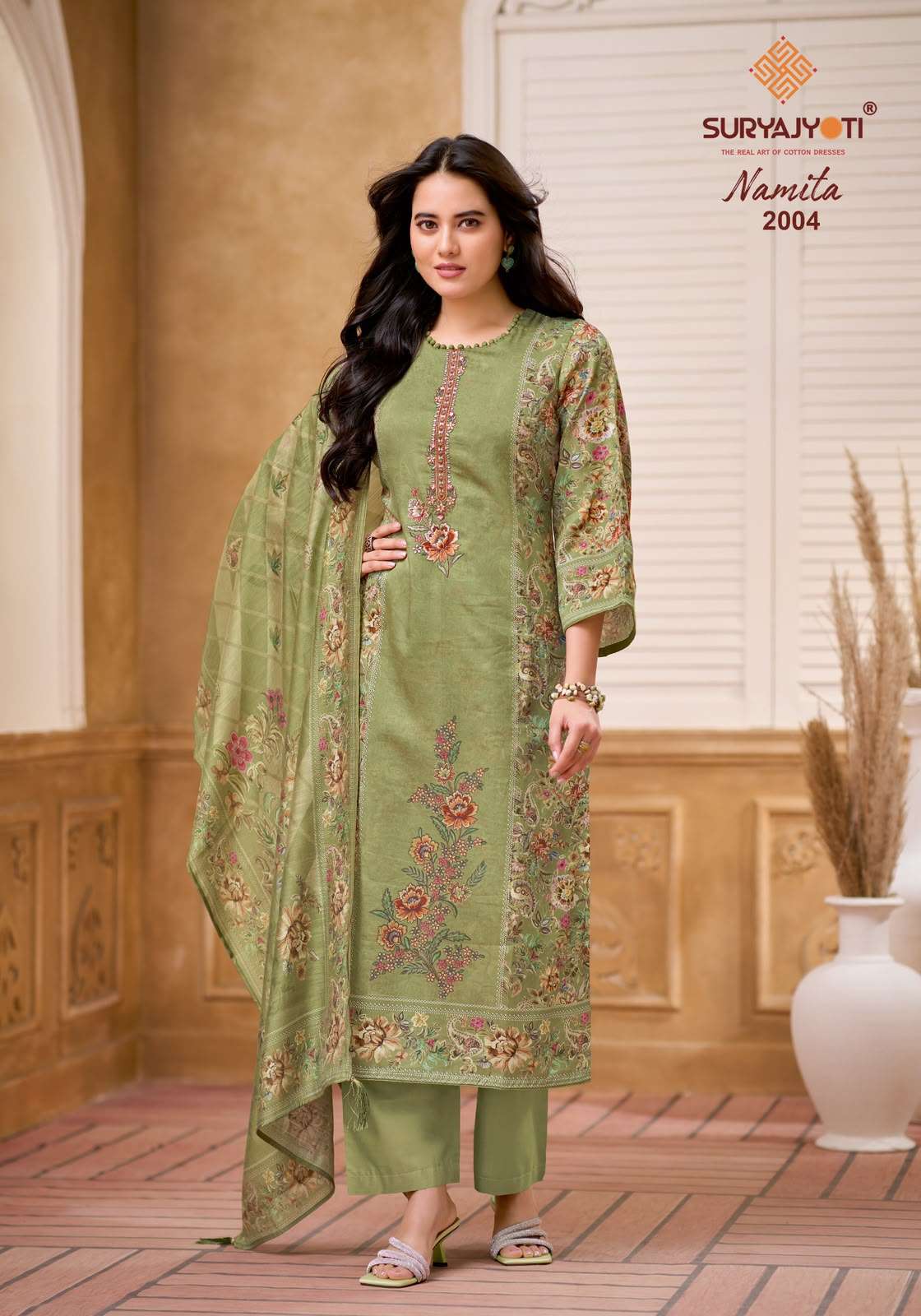 Suryajyoti Namita Vol-2 Digital Printed Satin Salwar Suit