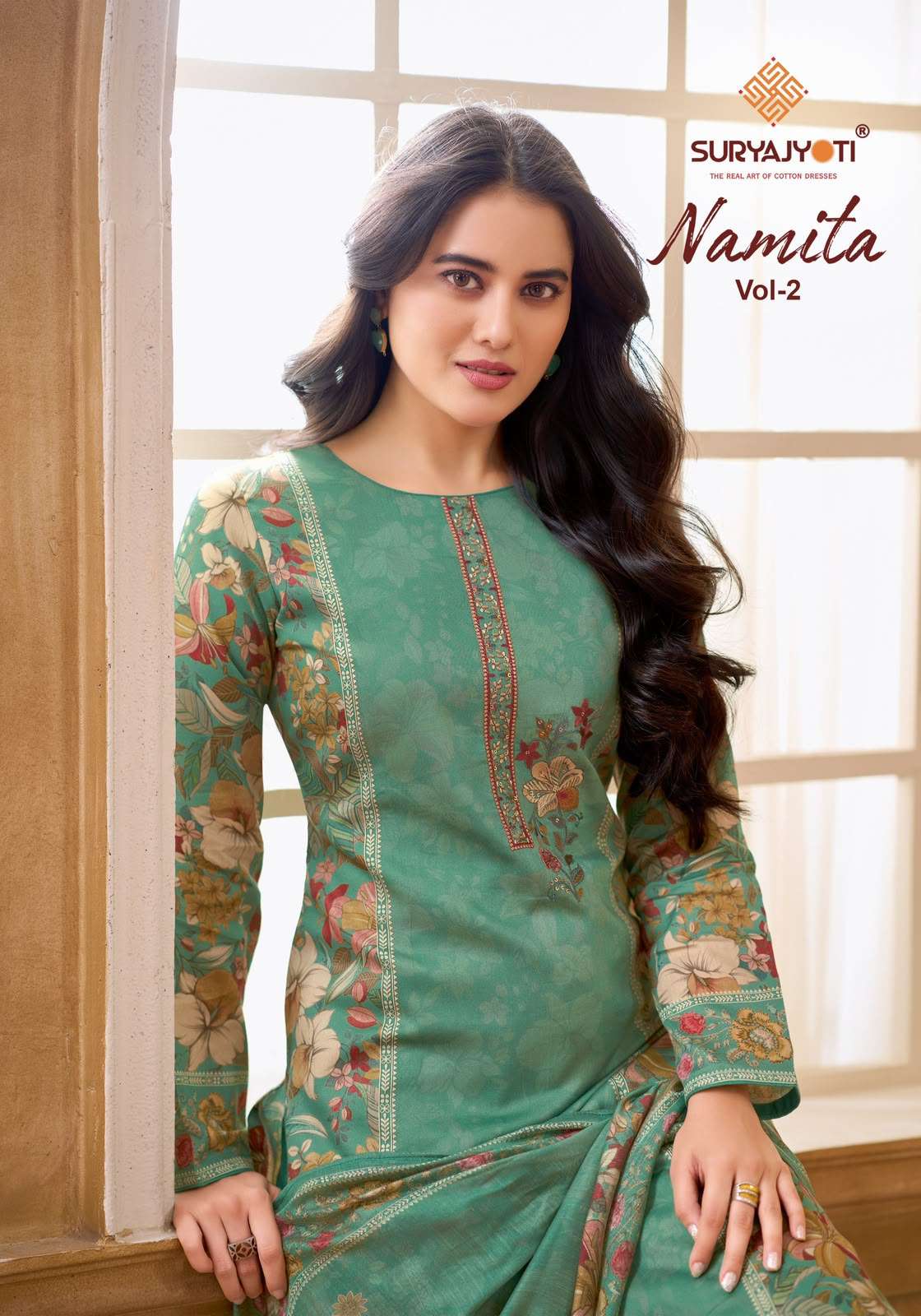 Suryajyoti Namita Vol-2 Digital Printed Satin Salwar Suit