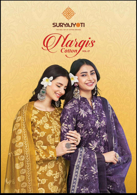 Suryajyoti Nargis Cotton Vol 27 Dress Material Wholesale Catalogue - Amrah Wholesale