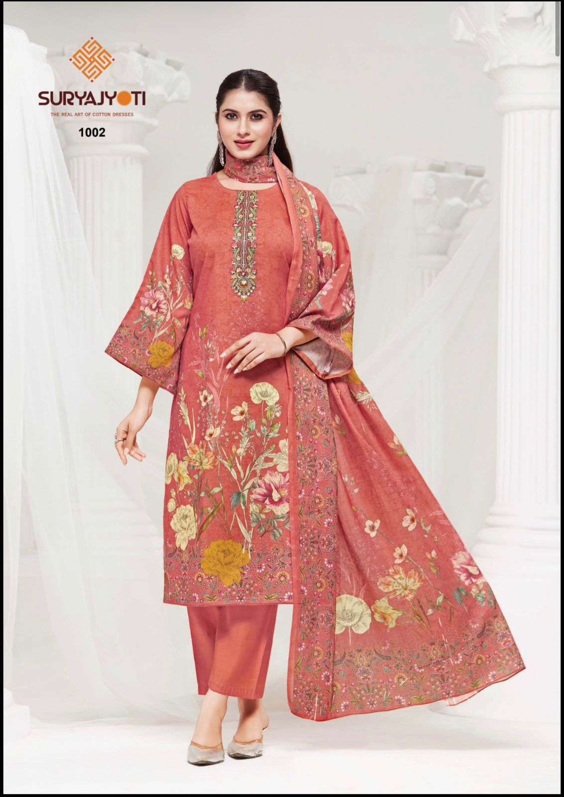 Suryajyoti Nazakat Vol 1 Cambric Cotton Dress Material