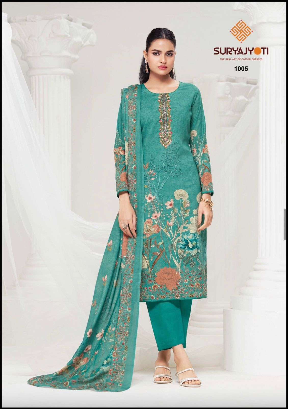 Suryajyoti Nazakat Vol 1 Cambric Cotton Dress Material