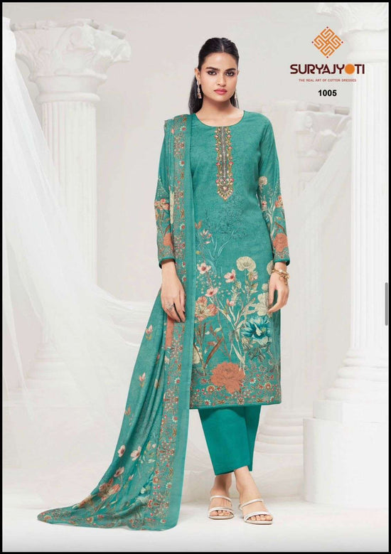 Suryajyoti Nazakat Vol 1 Cambric Cotton Dress Material