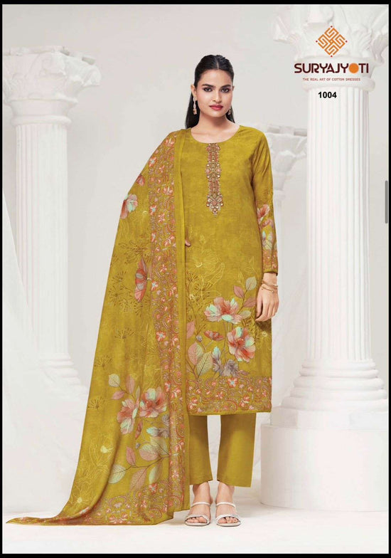 Suryajyoti Nazakat Vol 1 Cambric Cotton Dress Material