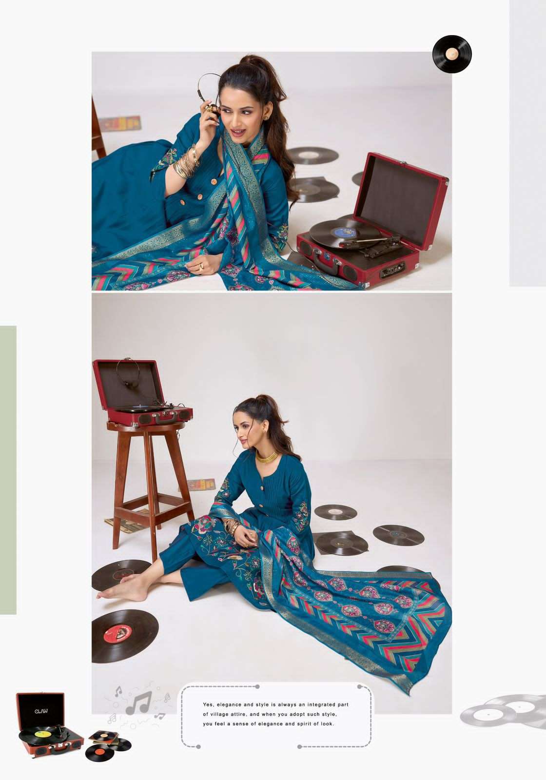 Suryajyoti Nirvi Vol1 Modal Silk Salwar Suit Set Salwar Suit Set - Amrah Wholesale