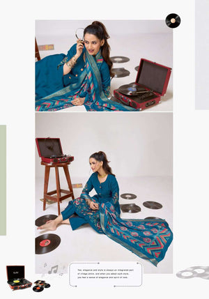 Suryajyoti Nirvi Vol1 Modal Silk Salwar Suit Set Salwar Suit Set - Amrah Wholesale