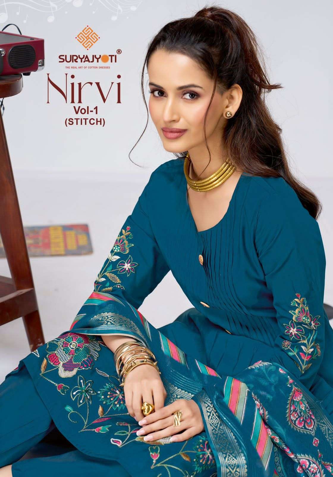 Suryajyoti Nirvi Vol1 Modal Silk Salwar Suit Set Salwar Suit Set - Amrah Wholesale