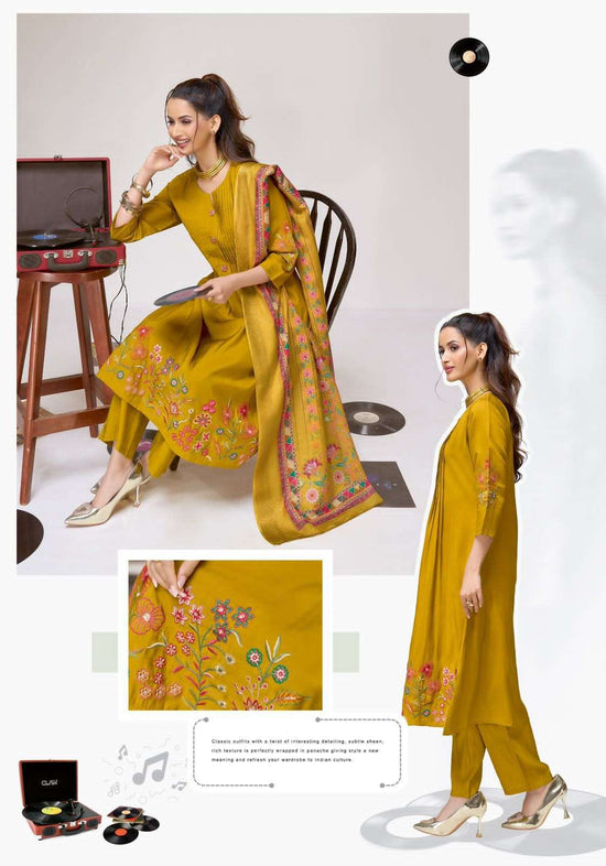 Suryajyoti Nirvi Vol1 Modal Silk Salwar Suit Set Salwar Suit Set - Amrah Wholesale
