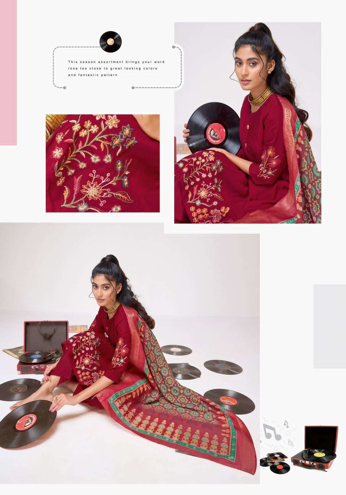 Suryajyoti Nirvi Vol1 Modal Silk Salwar Suit Set Salwar Suit Set - Amrah Wholesale