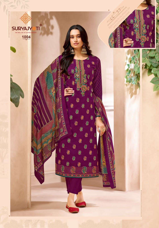 Suryajyoti Nitara Vol 1 Satin Dress Material - Amrah Wholesale
