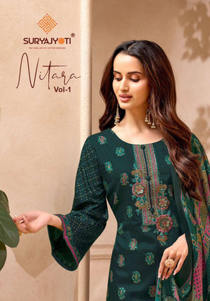 Suryajyoti Nitara Vol 1 Satin Dress Material