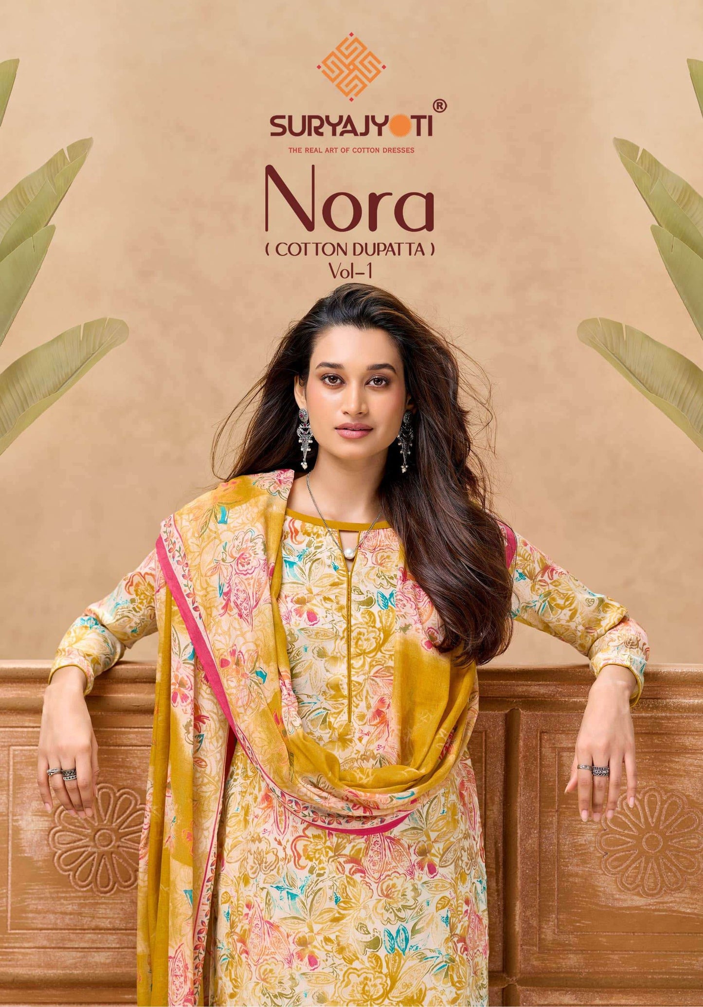 Suryajyoti Nora Vol 1 Jam Satin Printed Dress Material