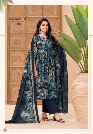 Suryajyoti Nora Vol 1 Jam Satin Printed Dress Material - Amrah Wholesale