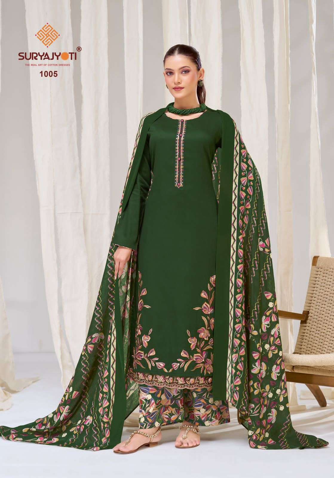Suryajyoti Palak Vol 1 Jaam Satin Dress Material - Amrah Wholesale