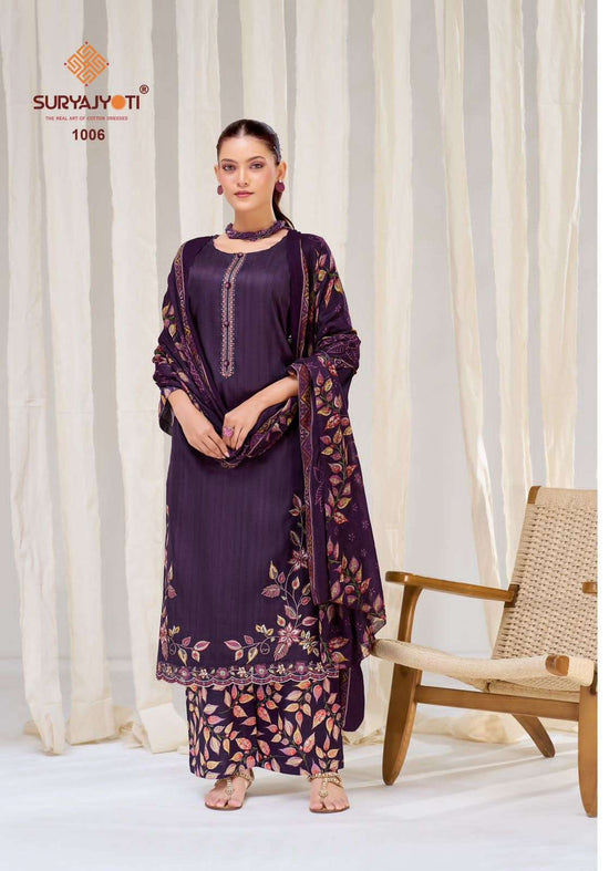 Suryajyoti Palak Vol 1 Jaam Satin Dress Material - Amrah Wholesale
