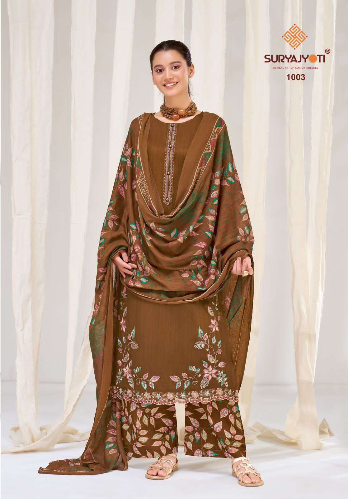 Suryajyoti Palak Vol 1 Jaam Satin Dress Material - Amrah Wholesale