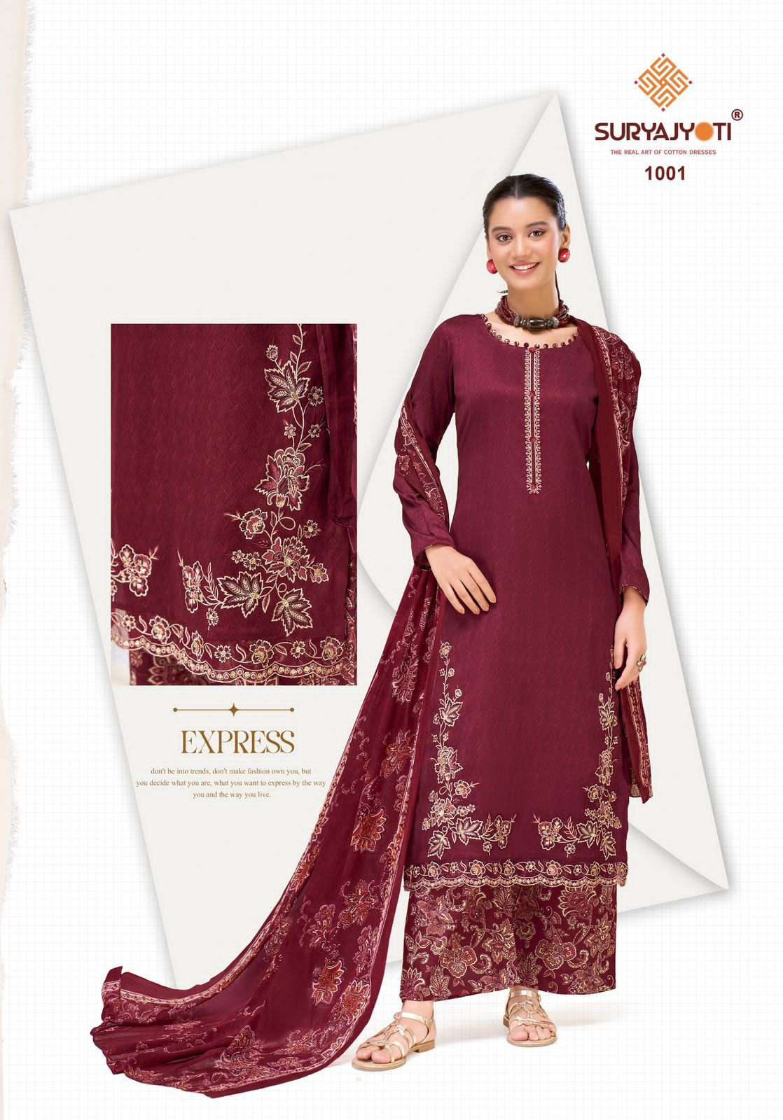 Suryajyoti Palak Vol 1 Jaam Satin Dress Material - Amrah Wholesale